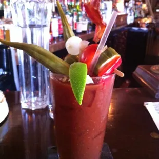 By far the best Bloody Mary I have had in the city!