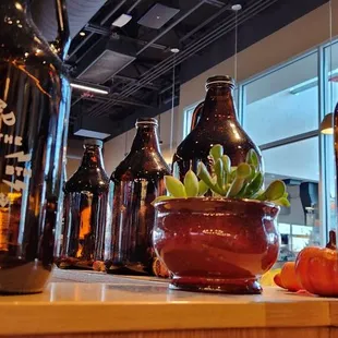 Growlers as decor