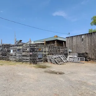 Back side and parking lot