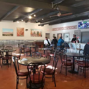 the interior of the restaurant