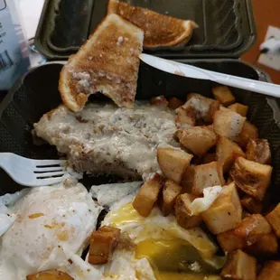 Chicken fried steak plate