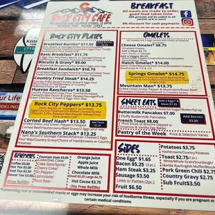 menu, pizza