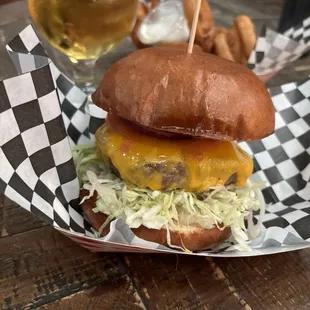 Aerosmith - this burger requires 2 hands to tackle for sure