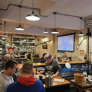 customers at the bar