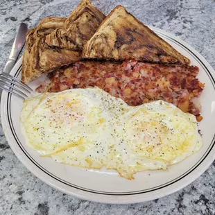 Tuesday special: corn beef hash and eggs