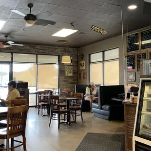 the inside of the restaurant