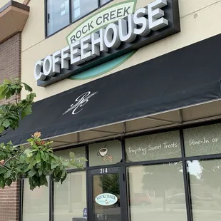 the front of the building