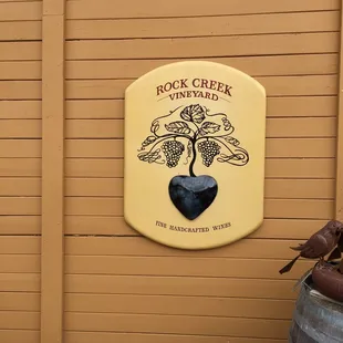 a sign for the winery