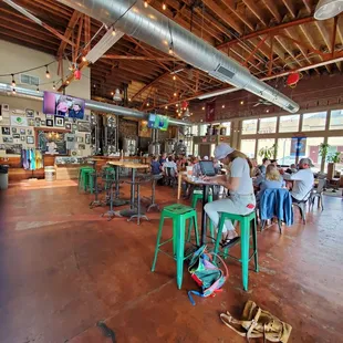 people sitting at tables