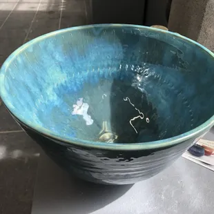 Big blue bowl