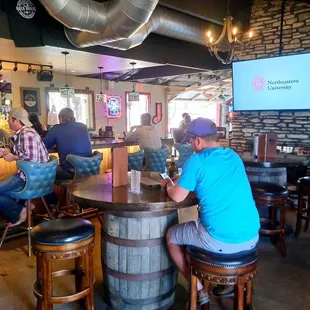 Full bar, cery Texan decor