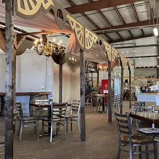 Taproom seating