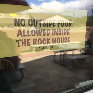 Never understood this sign - "Hey I'm walking around with this random pizza and now I think I'll carry it in and have ice cream with it."