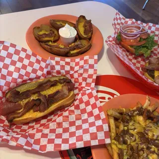 "Snoopy" Bacon Cheese Dog