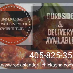 Curbside and Delivery.
