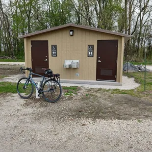 New restroom facilities in Leeton.  There is water at the Leeton trailhead, but not at Medford, so plan accordingly.