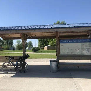 New Medford trail head with two bathrooms and water