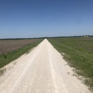 Rare wide open field along the trail