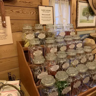 Gift shop candies for sale