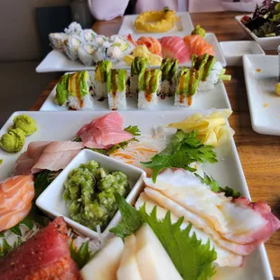 sushi, sushi and sashimi, sashimi, food