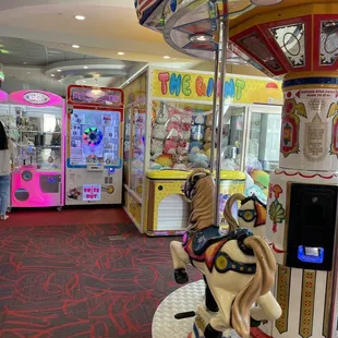  carousel ride in a mall