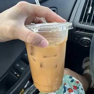 Honey iced latte