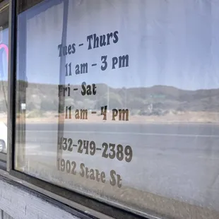 Hours as of 2.15.2025