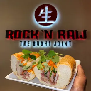 Bánh Mì: Pâté, mayo, cucumber, pickled daikon-carrot, jalapeño, cilantro