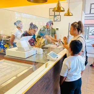Customers ordering