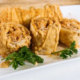Lump Crab Cake Egg Roll