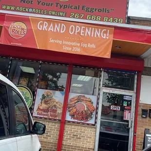 the front of a restaurant