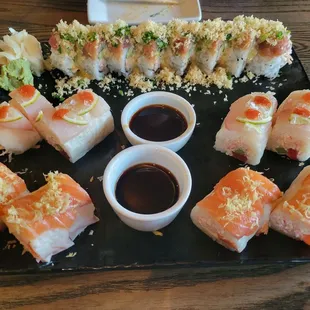 Voodoo Queen, Salmon Zest, Margarita rolls