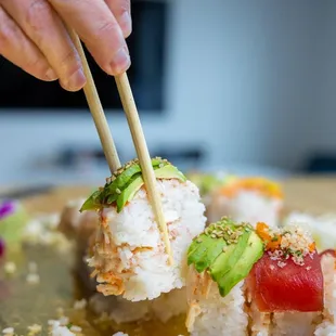 sushi, food, sashimi, sushi and sashimi