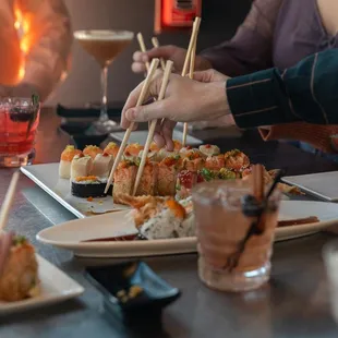 sushi, sushi and sashimi, food, sashimi