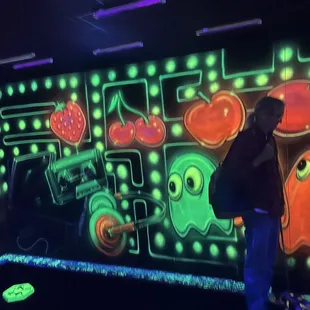 There are several cool murals in the facility, but this one may be the best.