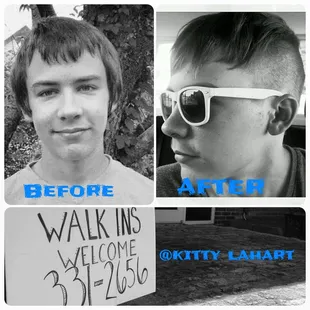 Modern trendy boys cut by Kitty