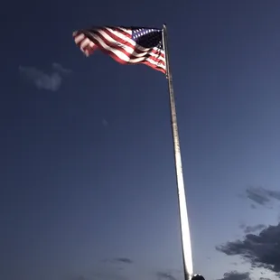 Flag on top of the rock