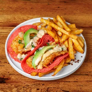 Dual Tacos with Fries