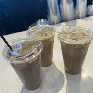 Pumpkin chai, and two pumpkin spice lattes!