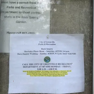 Information for booking the garden for events and professional photographers