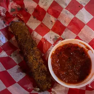 The most amazing mozzarella sticks my tastebuds have ever been lucky enough to meet