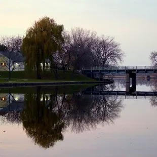a bridge over a body of water
