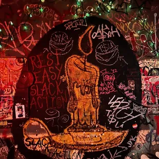 graffiti on the wall