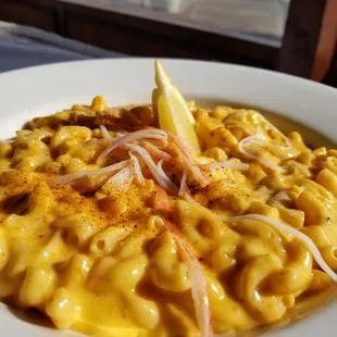 Crab Mac+ Cheese, another Blue Plate Special