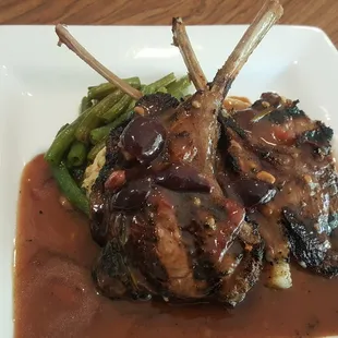 Lamb Chops w/ Cherry Bourbon Demi (limited run)