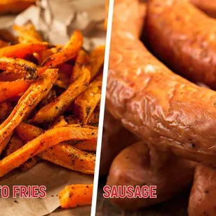 Sweet potato fries, saui