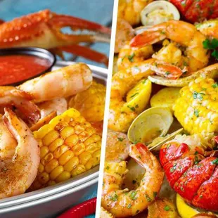 Seasonal shrimp, lobster