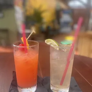 Tequila sunrise and Dark &amp; Stormy