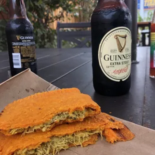 Chicken Patty and Guinness