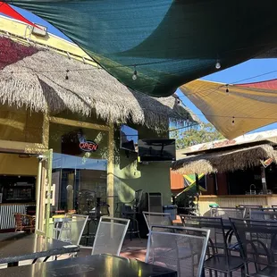 Outdoor patio seating